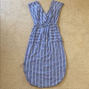 Universal Thread blue and white stripped dress XS